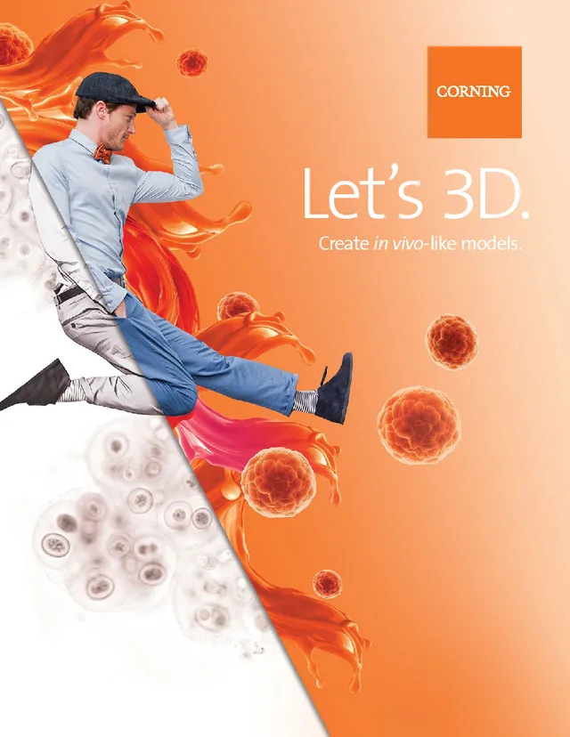 Cover of the Corning 3D Cell Culture brochure