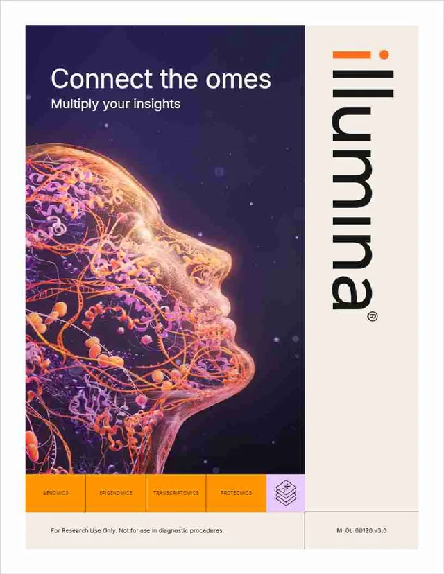 Cover of the Illumina Connect the Omes multiomics eBook